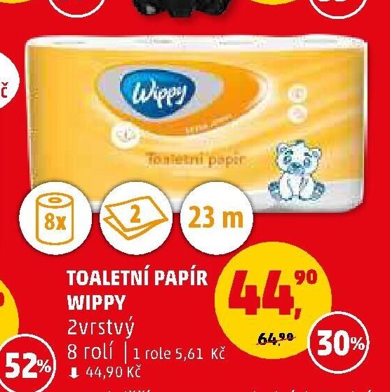 TOALETNÍ PAPÍR WIPPY