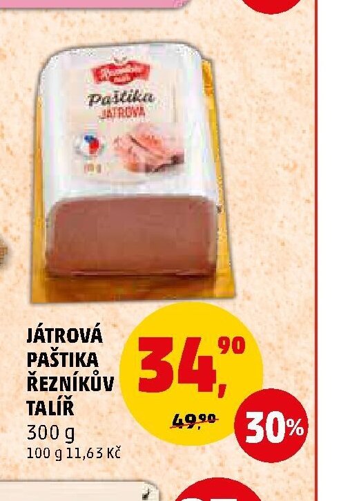 JÁTROVÁ PAŠTIKA ŘEZNÍKŮV TALÍŘ 300 g