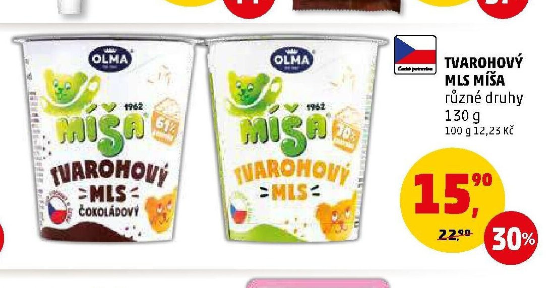 TVAROHOVÝ MLS MÍŠA různé druhy 130 g