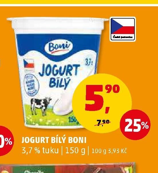 JOGURT BÍLÝ BONI