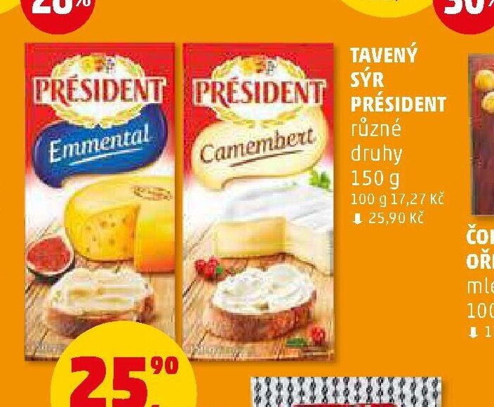 TAVENÝ SÝR PRÉSIDENT