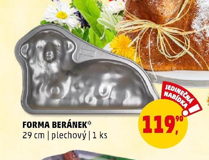 FORMA BERÁNEK 29 cm | plechový | 1 ks