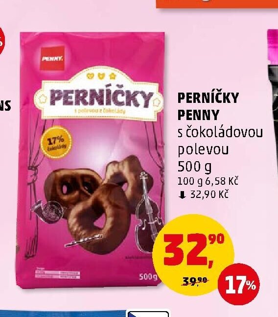 PERNÍČKY PENNY s čokoládovou polevou 500 g
