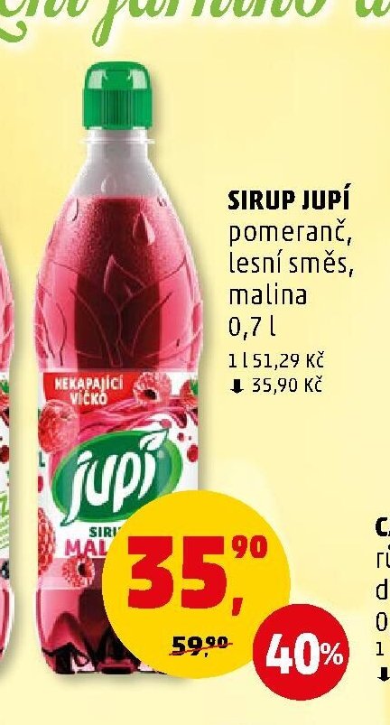 Sirup Jupí malina