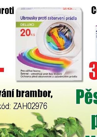 Ubrousky proti zabarvení prádla 20 ks