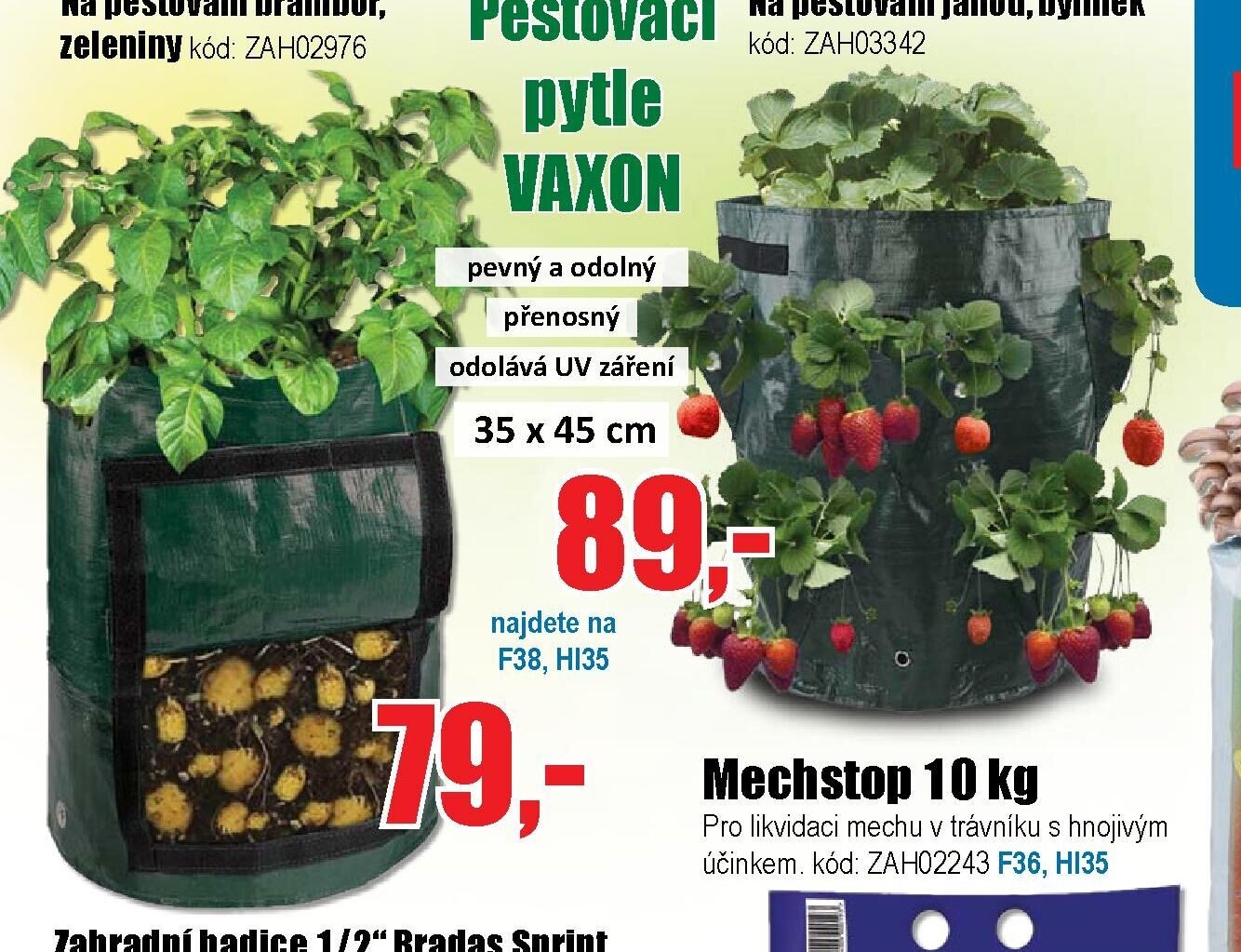 Pěstovací pytle VAXON 35 x 45 cm
