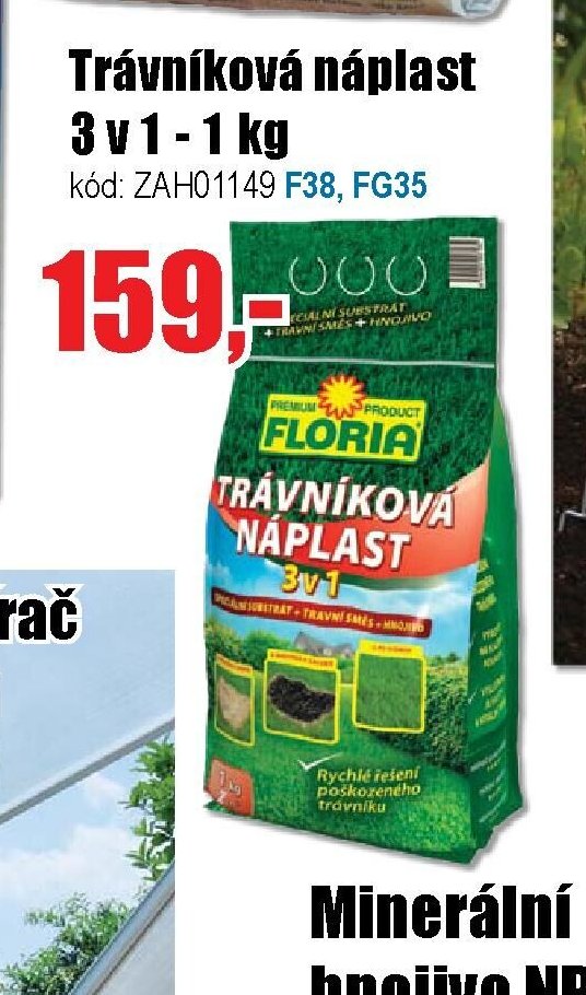 Trávníková náplast 3 v 1 - 1 kg