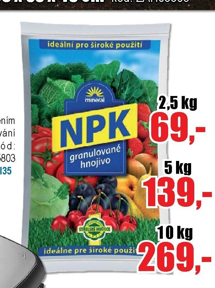 Minerální hnojivo NPK 2,5 kg