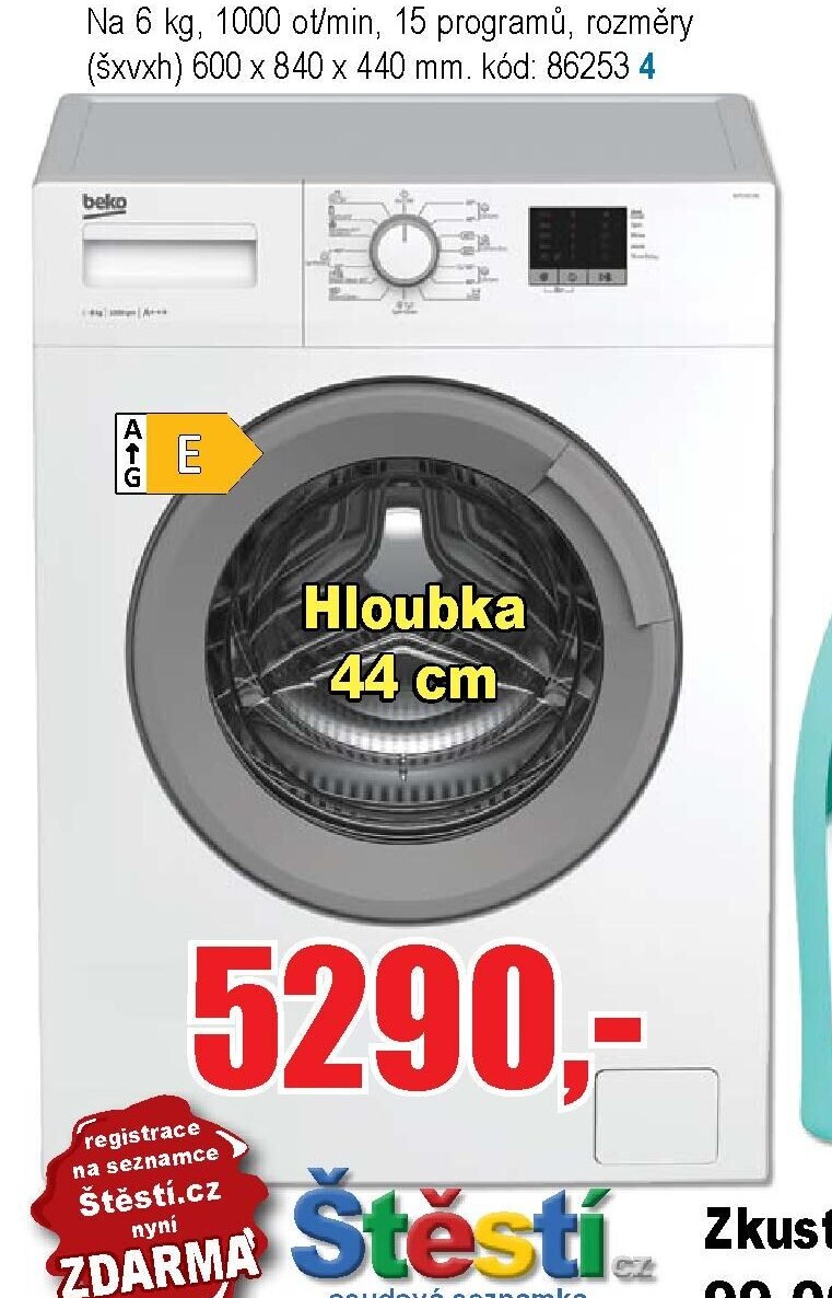 Pračka BEKO WUE 6511 BS