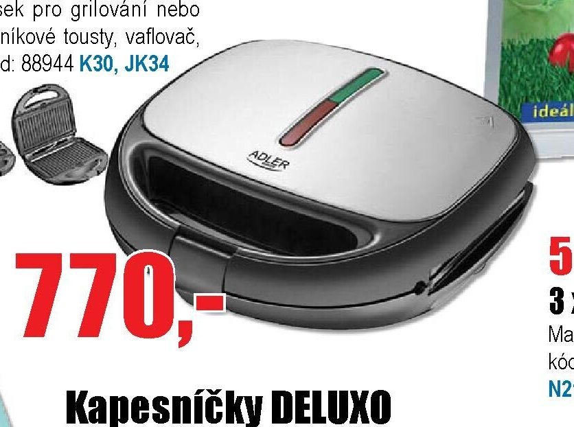 Sendvičovač Adler AD 3040 5v1