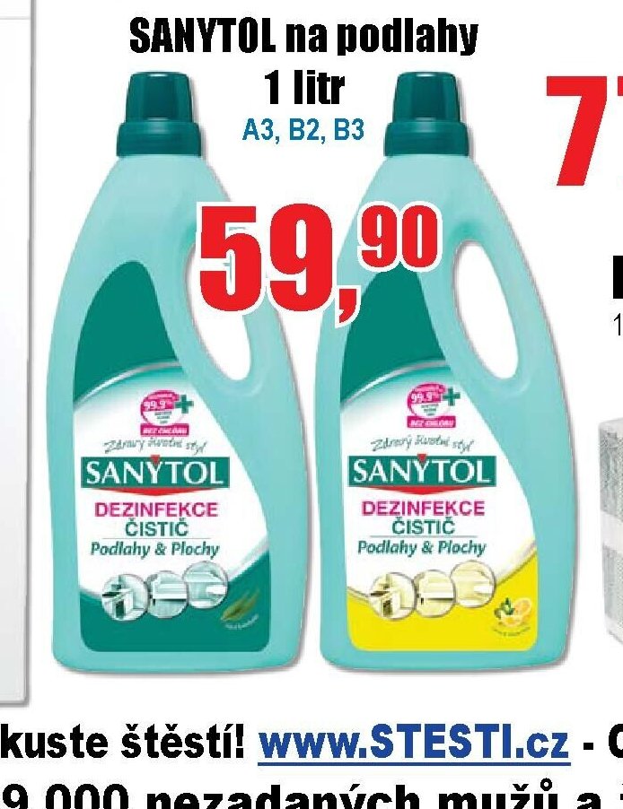 SANYTOL na podlahy 1 litr