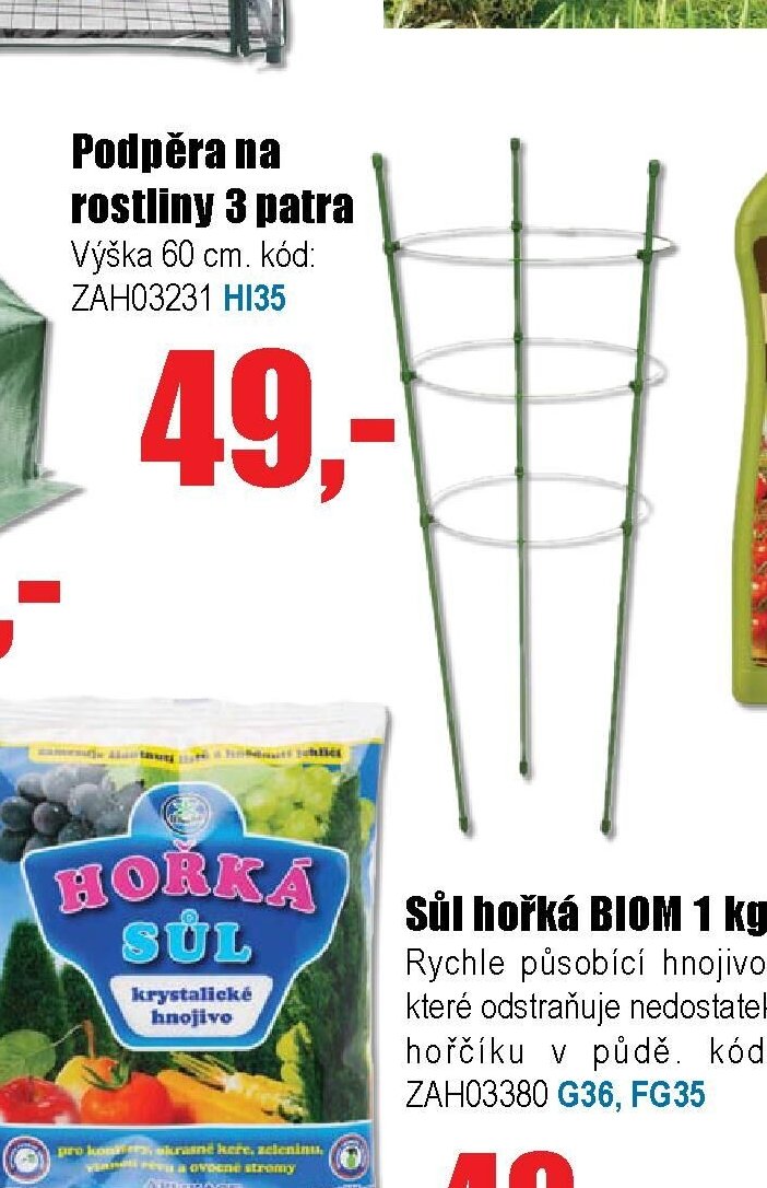 Podpěra na rostliny 3 patra