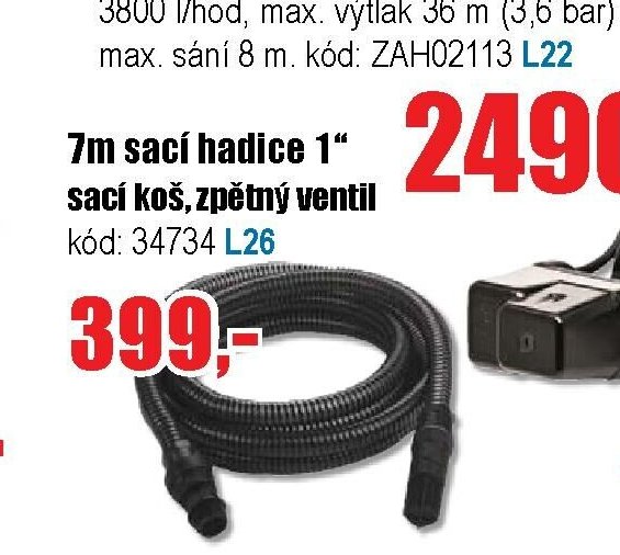 7m sací hadice