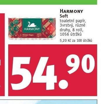 HARMONY Soft toaletní papír