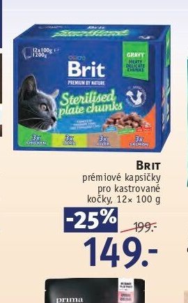 BRIT prémiové kapsičky pro kastrované kočky