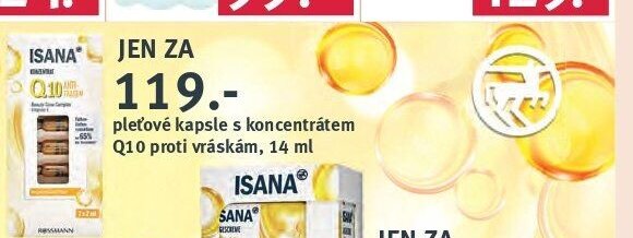 Isana pleťové kapsle s koncentrátem Q10 proti vráskám, 14 ml