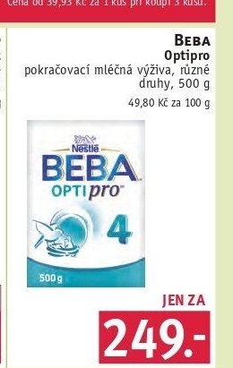 Beba Optipro pokračovací mléčná výživa