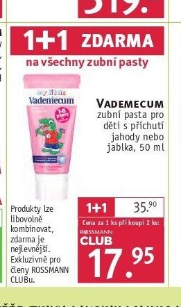 Vademecum zubní pasta pro děti