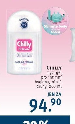 Chilly mycí gel pro intimní hygienu