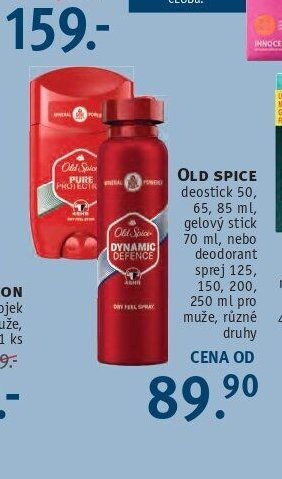 Old Spice deostick, deodorant sprej