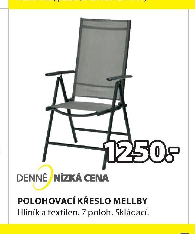 POLOHOVACÍ KŘESLO MELLBY