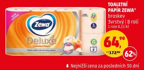 TOALETNÍ PAPÍR ZEWA broskev