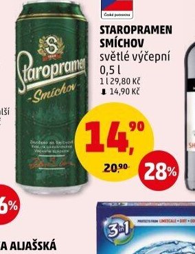 STAROPRAMEN SMÍCHOV světlé výčepní 0,5 l