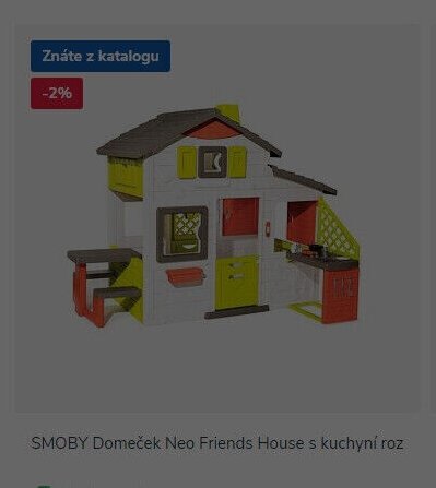 SMOBY Domeček Neo Friends House s kuchyní roz