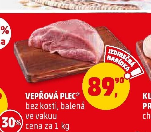 Vepřová plec bez kosti 1 kg