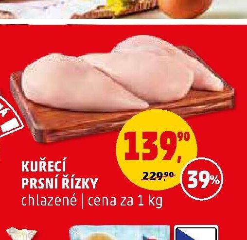 Kuřecí prsní řízky 1 kg
