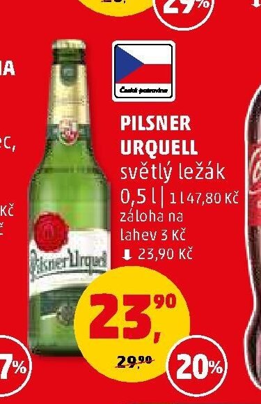 Pilsner Urquell světlý ležák 0,5 l