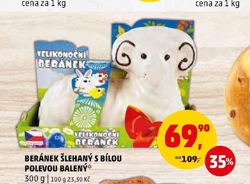 BERÁNEK ŠLEHANÝ S BÍLOU POLEVOU BALENÝ* 300 g