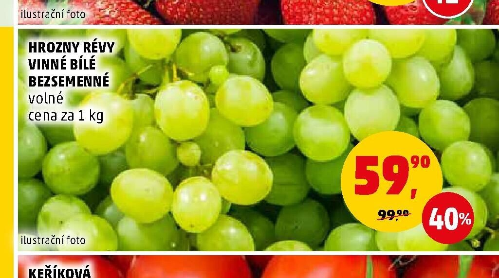 HROZNY RÉVY VINNÉ BÍLÉ BEZSEMENNÉ