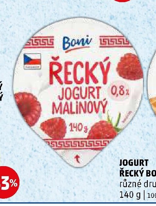 JOGURT ŘECKÝ BONI (MALINOVÝ)