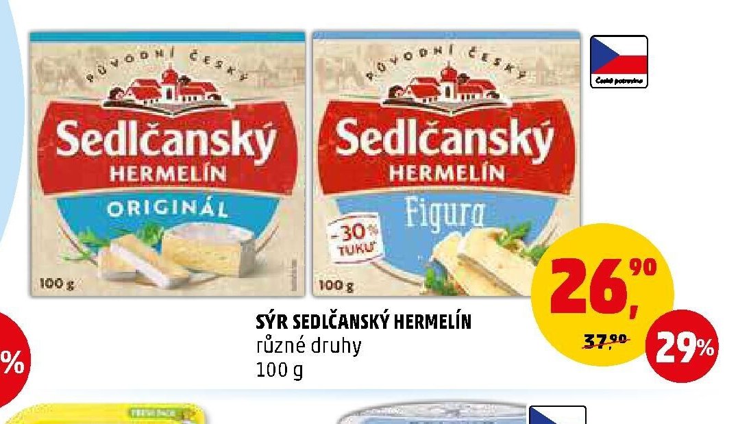 Sýr Sedlčanský Hermelín