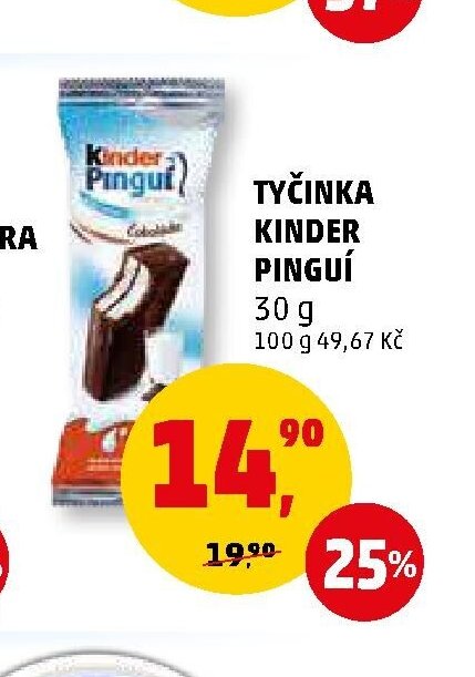 Tyčinka Kinder Pingui