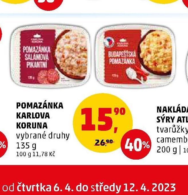 Pomazánka Karlova Koruna