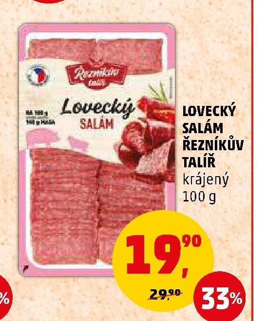 LOVECKÝ SALÁM ŘEZNÍKŮV TALÍŘ