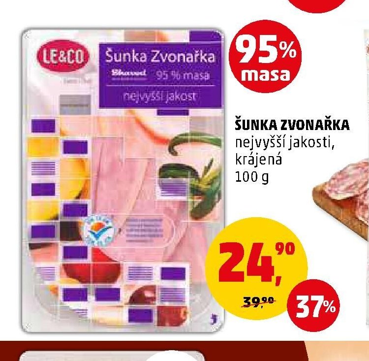 ŠUNKA ZVONAŘKA krájená 100 g