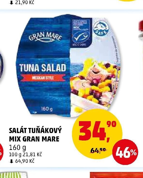 SALÁT TUŇÁKOVÝ MIX GRAN MARE 160 g