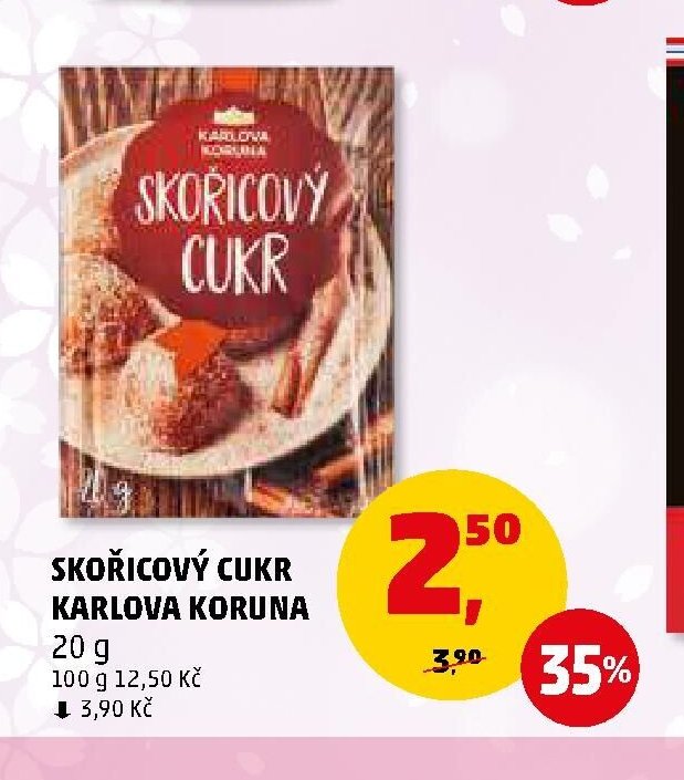 SKOŘICOVÝ CUKR KARLOVA KORUNA