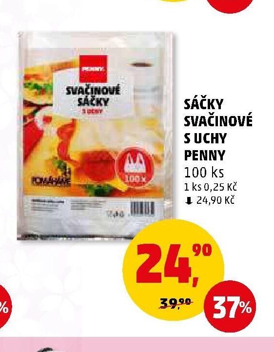 SÁČKY SVAČINOVÉ S UCHY PENNY