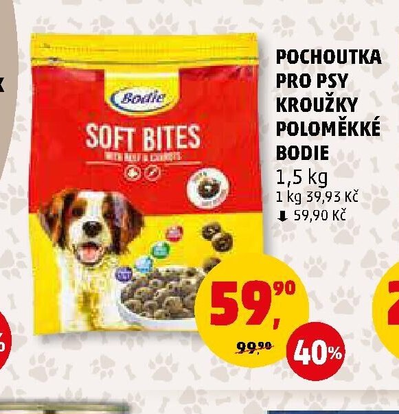 POCHOUTKA PRO PSY KROUŽKY POLOMĚKKÉ BODIE