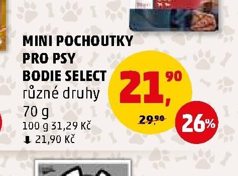 MINI POCHOUTKY PRO PSY BODIE SELECT