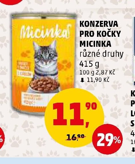KONZERVA PRO KOČKY MICINKA
