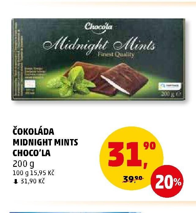 ČOKOLÁDA MIDNIGHT MINTS