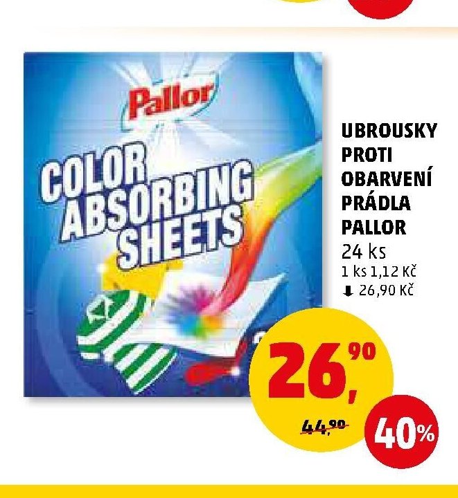 UBROUSKY PROTI OBARVENÍ PRÁDLA PALLOR