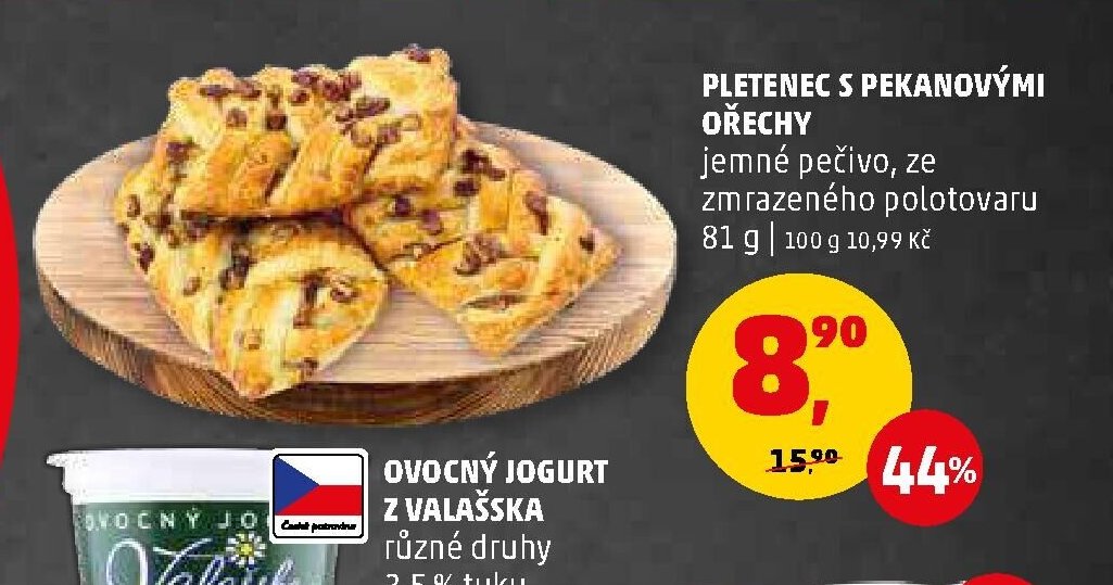 Pletenec s pekanovými ořechy
