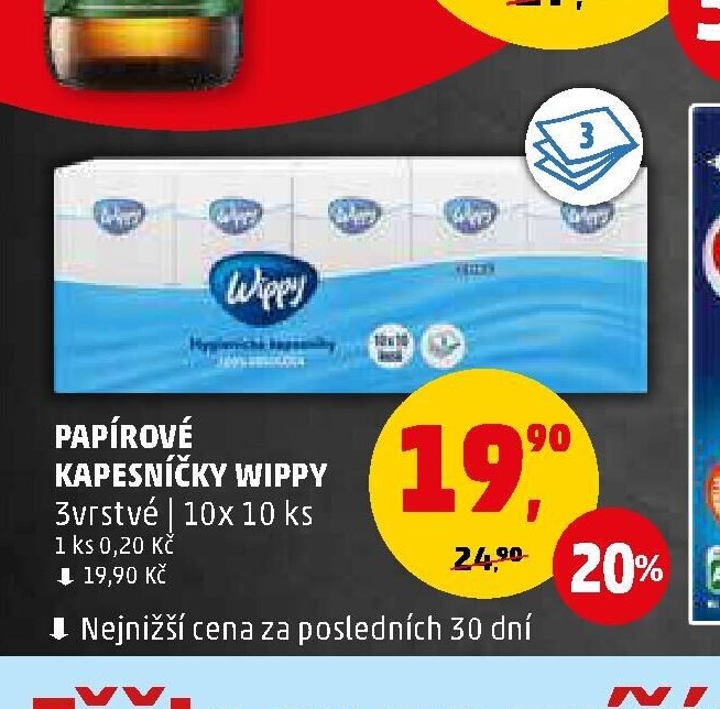 Papírové kapesníčky Wippy