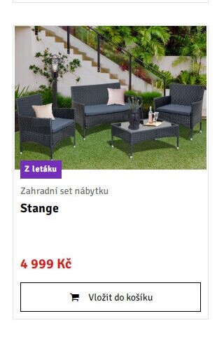 Zahradní set nábytku Stange